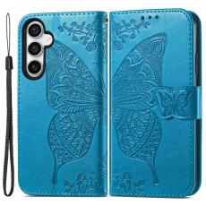  Samsung Galaxy S23 FE Fodral Fj&auml;ril Tryck Bl&aring; - Teknikhallen.se