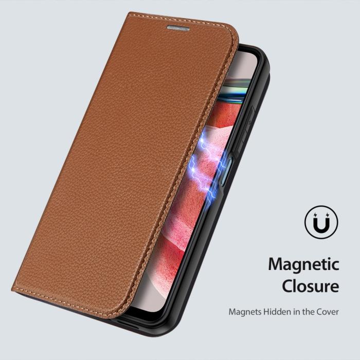 Bild 5, DUX DUCIS DUX DUCIS Xiaomi Redmi Note 12 4G Fodral Skin X2 Premium Brun - Teknikhallen.se
