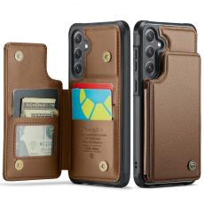 CASEME CASEME Samsung Galaxy S26 Skal RFID Kickstand Brun - Teknikhallen.se