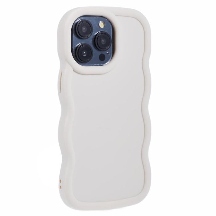 Bild 3,  iPhone 12/12 Pro Mobilskal Wavy Off White - Teknikhallen.se