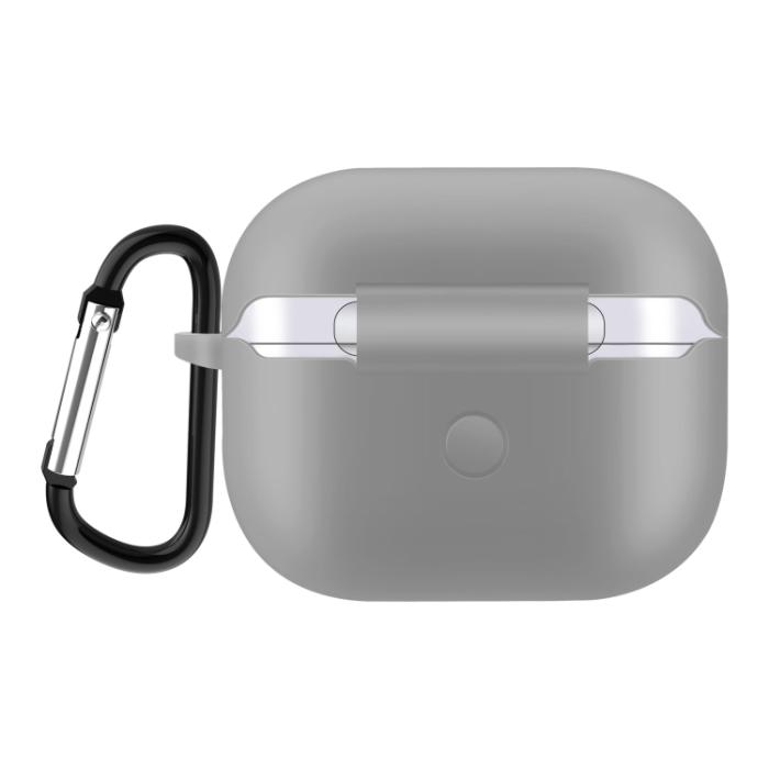 Bild 3,  AirPods 3 Skal Silikon Karbinhake Grå - Teknikhallen.se