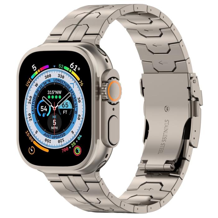Bild 4,  Apple Watch 42/41/40/38 mm Armband Steel Titanium - Teknikhallen.se