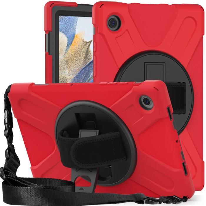 Bild 3,  Galaxy Tab A8 10.5 Roterande X-Shape Hybrid Skal - Teknikhallen.se