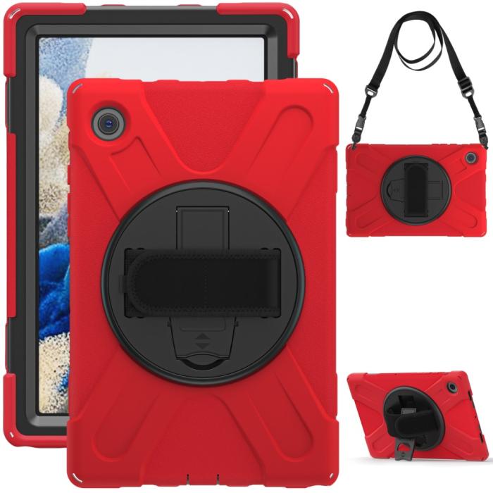 Bild 4,  Galaxy Tab A8 10.5 Roterande X-Shape Hybrid Skal - Teknikhallen.se