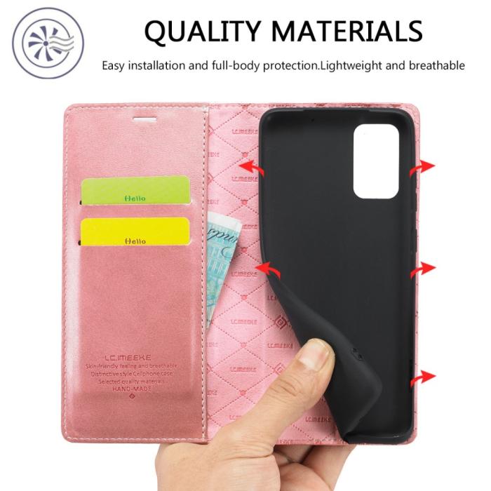 Bild 6, LC.IMEEKE LC.IMEEKE Samsung Galaxy A23 5G Fodral Flip Läder Roséguld - Teknikhallen.se