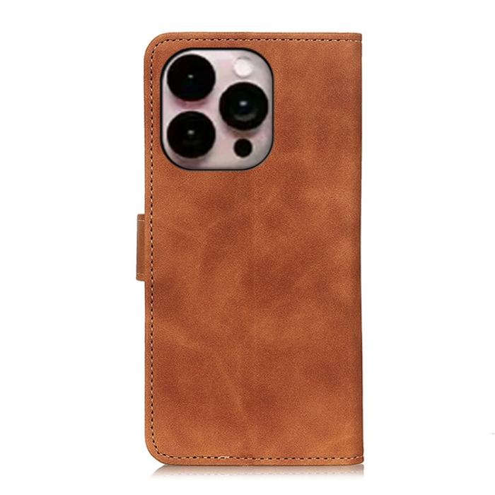 Bild 3, KHAZNEH KHAZNEH iPhone 14 Pro Max Fodral Retro Läder Brun - Teknikhallen.se