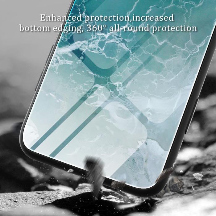 Bild 6,  Samsung Galaxy A05s 4G Skal Marmor Härdat Glas Wave - Teknikhallen.se