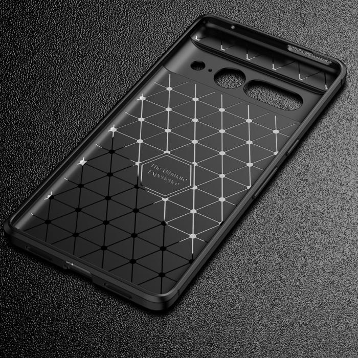 Bild 6,  Google Pixel 7 Pro Skal Kolfiber Textur Blå - Teknikhallen.se