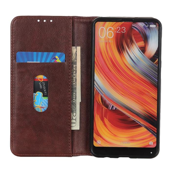 Bild 2,  Motorola Edge 50 Neo Plånboksfodral Läder Brun - Teknikhallen.se
