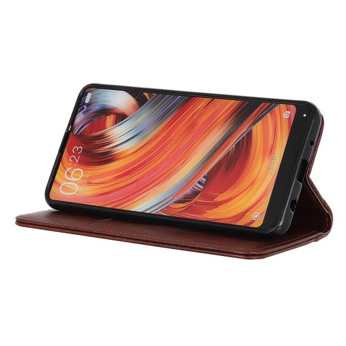 Bild 3,  Motorola Edge 50 Neo Plånboksfodral Läder Brun - Teknikhallen.se