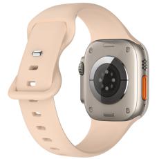 ColorPop Silikon Armband Butterfly Apple Watch 42/41/40/38 mm (S/M) Sand Pink - Teknikhallen.se