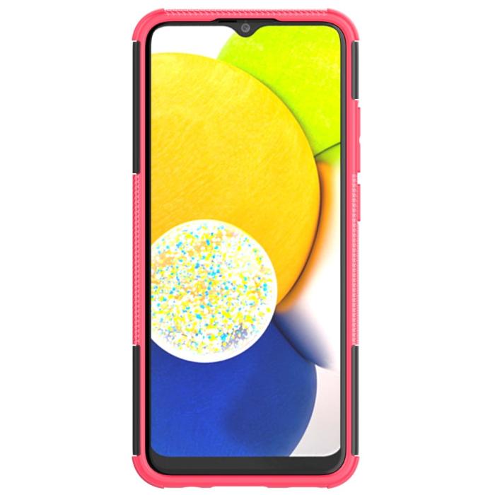 Bild 2,  Samsung Galaxy A03 Skal Stöttåligt med Stöd Rosa - Teknikhallen.se