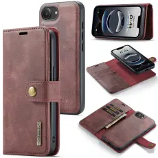 DG.MING DG.MING iPhone 17e / 16e 2in1 Magnet Fodral / Skal R&ouml;d - Teknikhallen.se