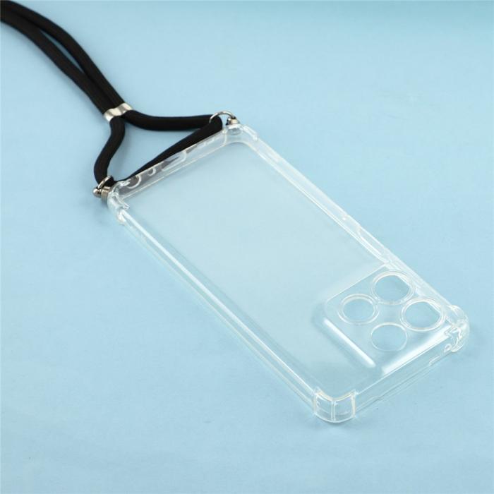 Bild 4,  Motorola Moto G56 5G Skal Med Mobilsnöre Transparent - Teknikhallen.se