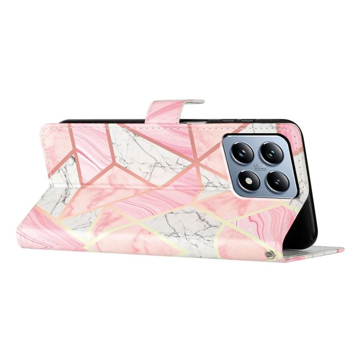 Bild 4,  Xiaomi 15T Pro Fodral Med Marmor Tryck Rosa - Teknikhallen.se