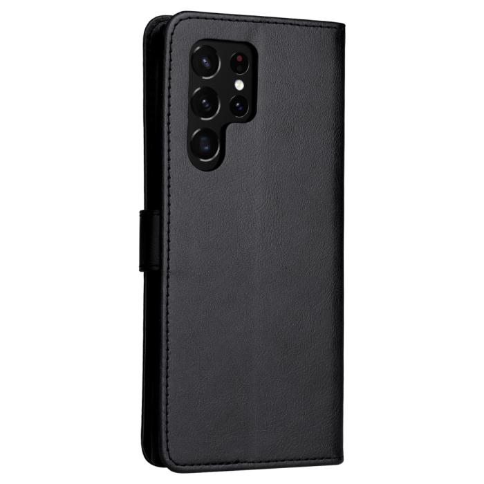 Bild 4,  Samsung Galaxy S22 Ultra Fodral Läder Svart - Teknikhallen.se