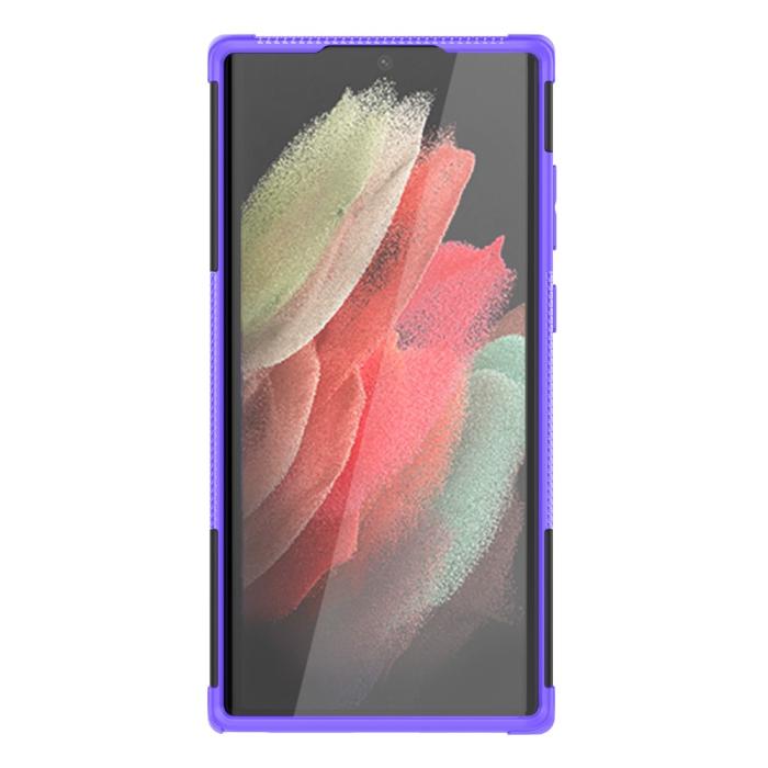 Bild 4,  Samsung Galaxy S22 Ultra Skal Ultimata Stöttåligt med Stöd Lila - Teknikhallen.se