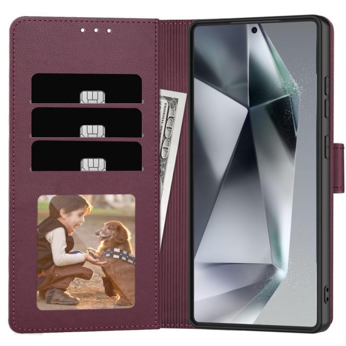 Bild 2, Tech-Protect Tech-Protect Samsung Galaxy A27 5G Fodral Läder Mulberry - Teknikhallen.se