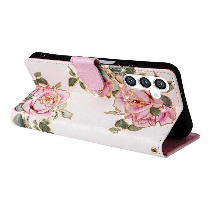 Bild 4,  Samsung Galaxy S25 Fodral RFID Rosa Blommor - Teknikhallen.se