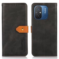 KHAZNEH KHAZNEH Xiaomi Redmi 12C 4G Fodral Dual-Color L&auml;der Svart - Teknikhallen.se