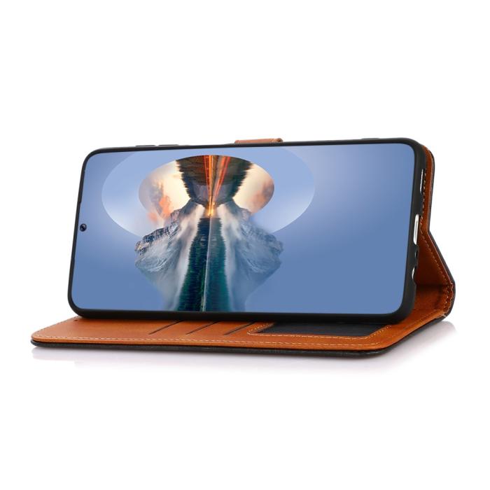 Bild 3, KHAZNEH KHAZNEH Xiaomi Redmi 12C 4G Fodral Dual-Color Läder Svart - Teknikhallen.se