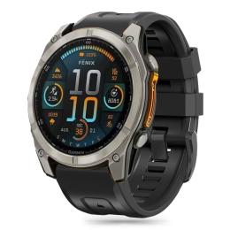 Tech-Protect Tech-Protect Garmin Fenix 5/6/6 Pro/7/8/E 47 mm Armband Silicone Svart - Teknikhallen.se