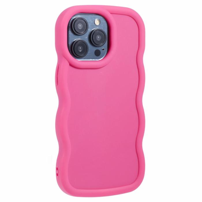 Bild 3,  iPhone 12/12 Pro Mobilskal Wavy Rosa - Teknikhallen.se