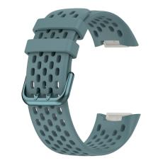  Fitbit Charge 6 / 5 Armband Silikon Ih&aring;ligt Bl&aring; - Teknikhallen.se