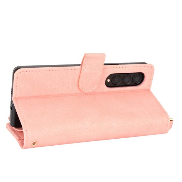 Bild 4,  Galaxy Z Fold 3 Fodral Multifunktionell Rosa - Teknikhallen.se