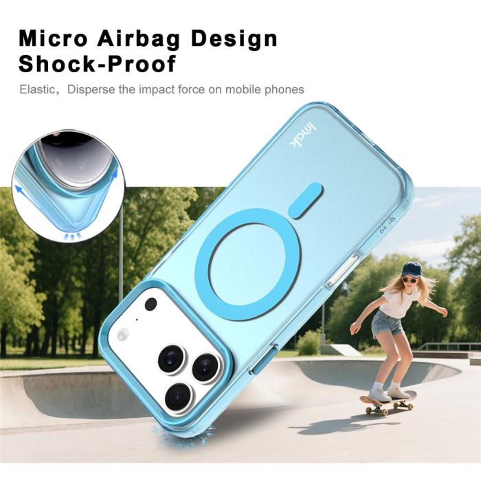 Bild 3, IMAK IMAK iPhone 17 Pro Max Skal MagSafe Anti Drop Blå - Teknikhallen.se