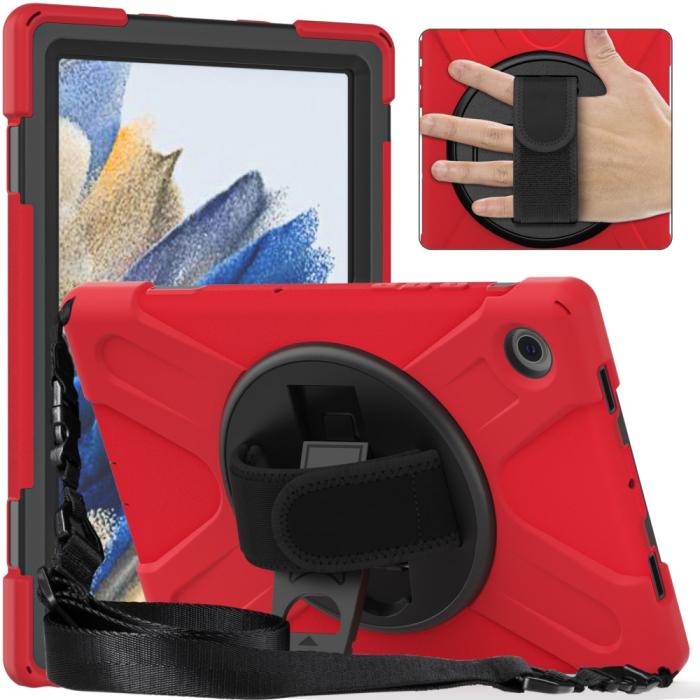 Bild 5,  Galaxy Tab A8 10.5 Roterande X-Shape Hybrid Skal - Teknikhallen.se