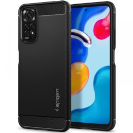 Spigen Spigen Xiaomi Redmi Note 11 Skal Rugged Armor Matt Svart - Teknikhallen.se