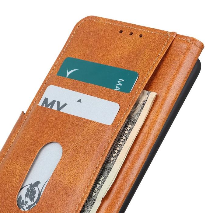 Bild 4,  Motorola Edge 30 Neo 5G Fodral Split Läder Brun - Teknikhallen.se
