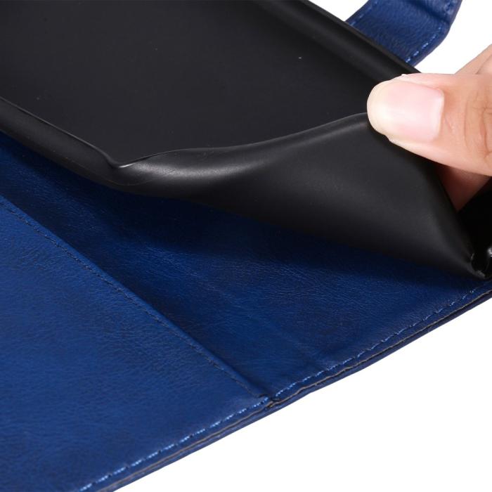 Bild 6,  Samsung Galaxy S23 Ultra Fodral Solid Läder Blå - Teknikhallen.se