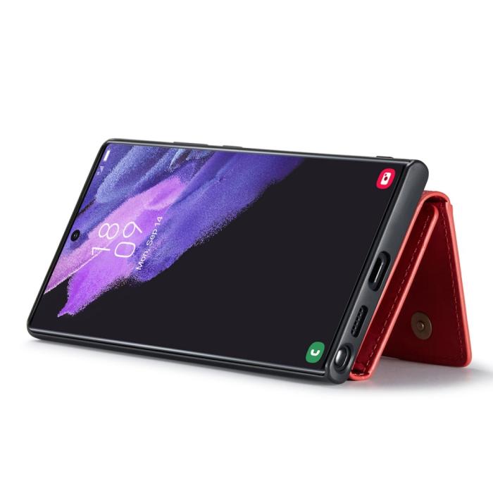 Bild 2, DG.MING DG.MING Galaxy S23 Ultra Skal Med Magnetisk Plånbok Röd - Teknikhallen.se