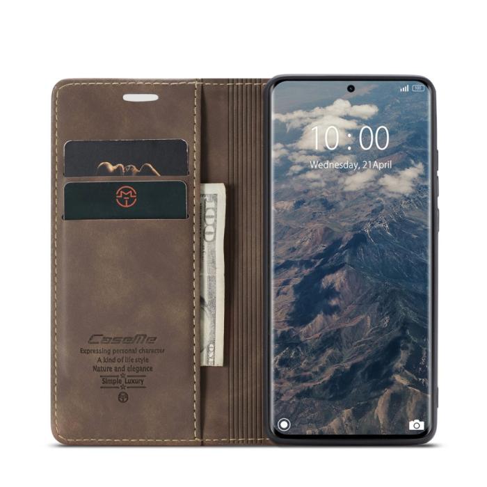 Bild 3, CASEME CASEME Redmi Note 14 Pro/Pro Plus 5G Fodral Flip Retro Läder - Teknikhallen.se