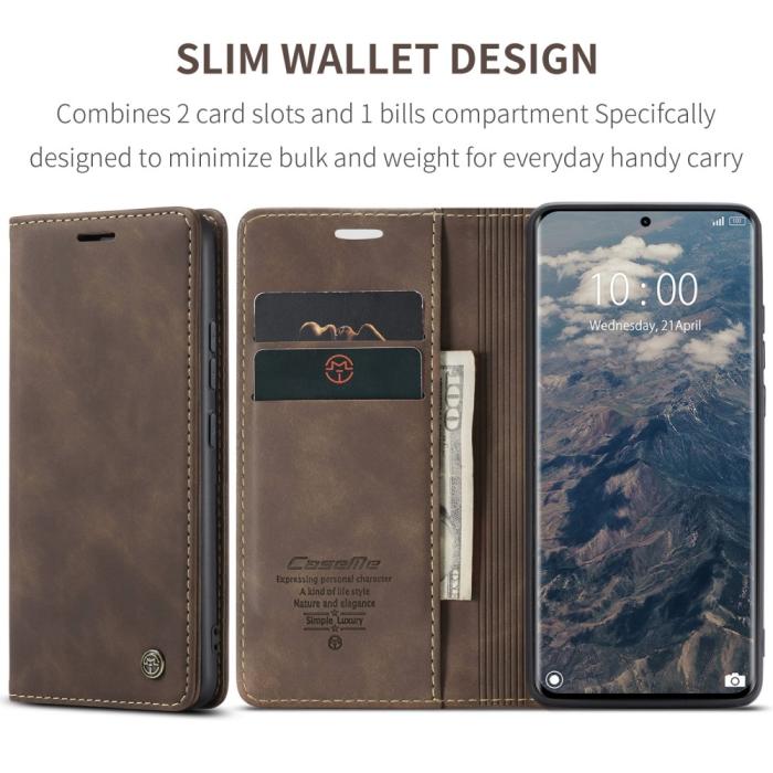 Bild 6, CASEME CASEME Redmi Note 14 Pro/Pro Plus 5G Fodral Flip Retro Läder - Teknikhallen.se