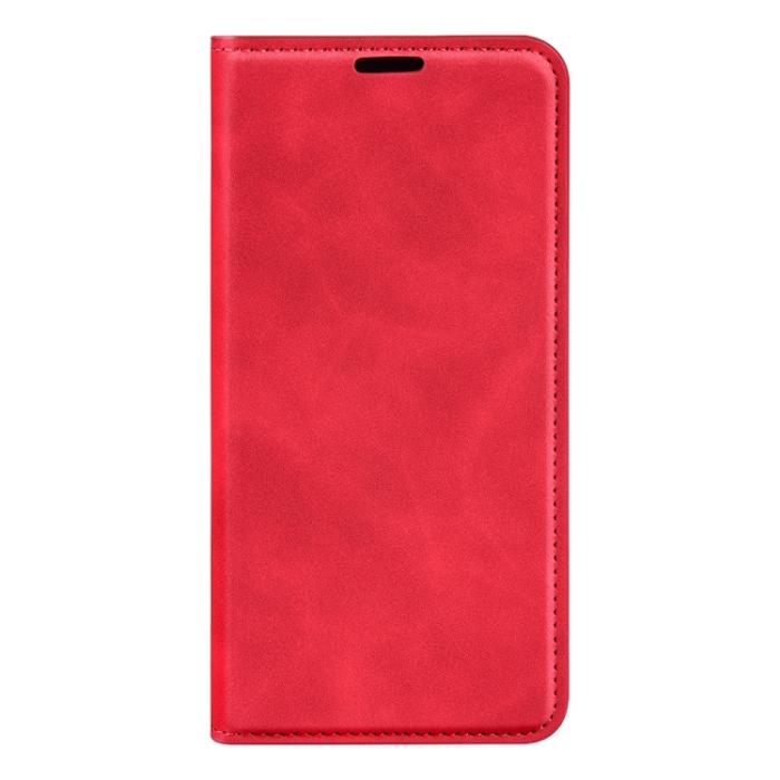 Bild 2,  iPhone 15 Pro Fodral Flip Retro Läder Röd - Teknikhallen.se