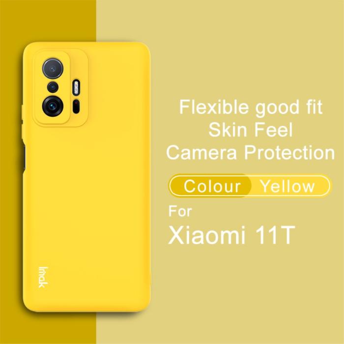 Bild 2, IMAK IMAK Xiaomi 11T / 11T Pro Skal Skin Touch Gul - Teknikhallen.se