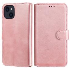  iPhone 13 - Solid L&auml;der Fodral - Ros&eacute;guld - Teknikhallen.se
