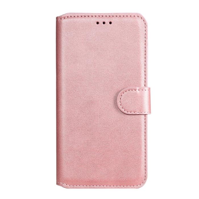 Bild 5,  iPhone 13 - Solid Läder Fodral - Roséguld - Teknikhallen.se