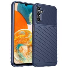  Samsung Galaxy A14 4G/5G Skal Twill Textur Bl&aring; - Teknikhallen.se
