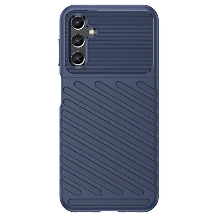 Bild 2,  Samsung Galaxy A14 4G/5G Skal Twill Textur Blå - Teknikhallen.se
