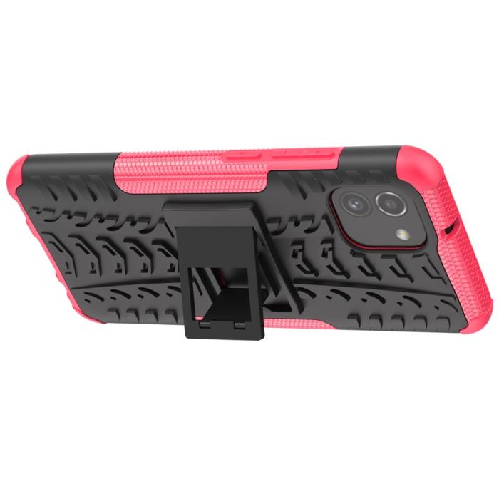 Bild 4,  Samsung Galaxy A03 Skal Stöttåligt med Stöd Rosa - Teknikhallen.se