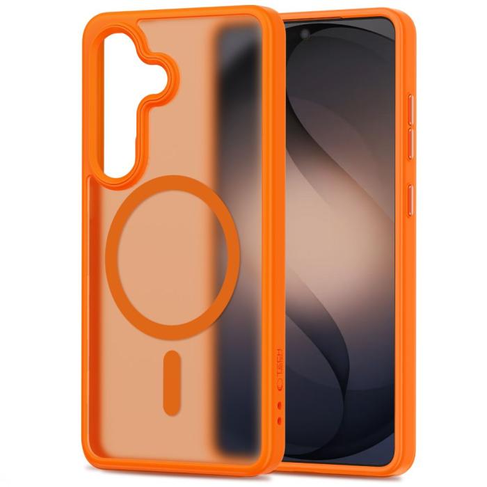 Bild 2, Tech-Protect Tech-Protect Galaxy S26 Skal MagSafe MagMat Orange - Teknikhallen.se