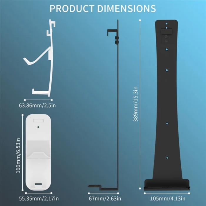 Bild 5, JYS JYS Väggfäste För PS5/PS5 Pro/ PS5 Slim Svart - Teknikhallen.se