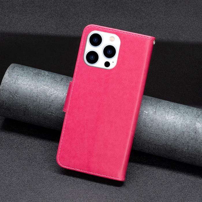 Bild 6,  iPhone 16 Pro Max Fodral Med Fjäril Tryck Rosa - Teknikhallen.se