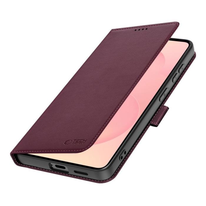 Bild 3, Tech-Protect Tech-Protect Samsung Galaxy A27 5G Fodral Läder Mulberry - Teknikhallen.se