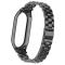  Lyxigt Metallarmband Armband Xiaomi Smart Band 8 Svart - Teknikhallen.se