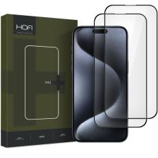 HOFI HOFI iPhone 16 Pro Max 2-PACK Sk&auml;rmskydd Pro+ Helt&auml;ckande Svart - Teknikhallen.se